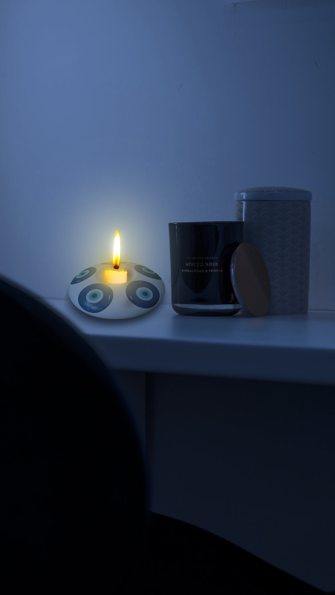 جا شمعی طرح چشم نظر