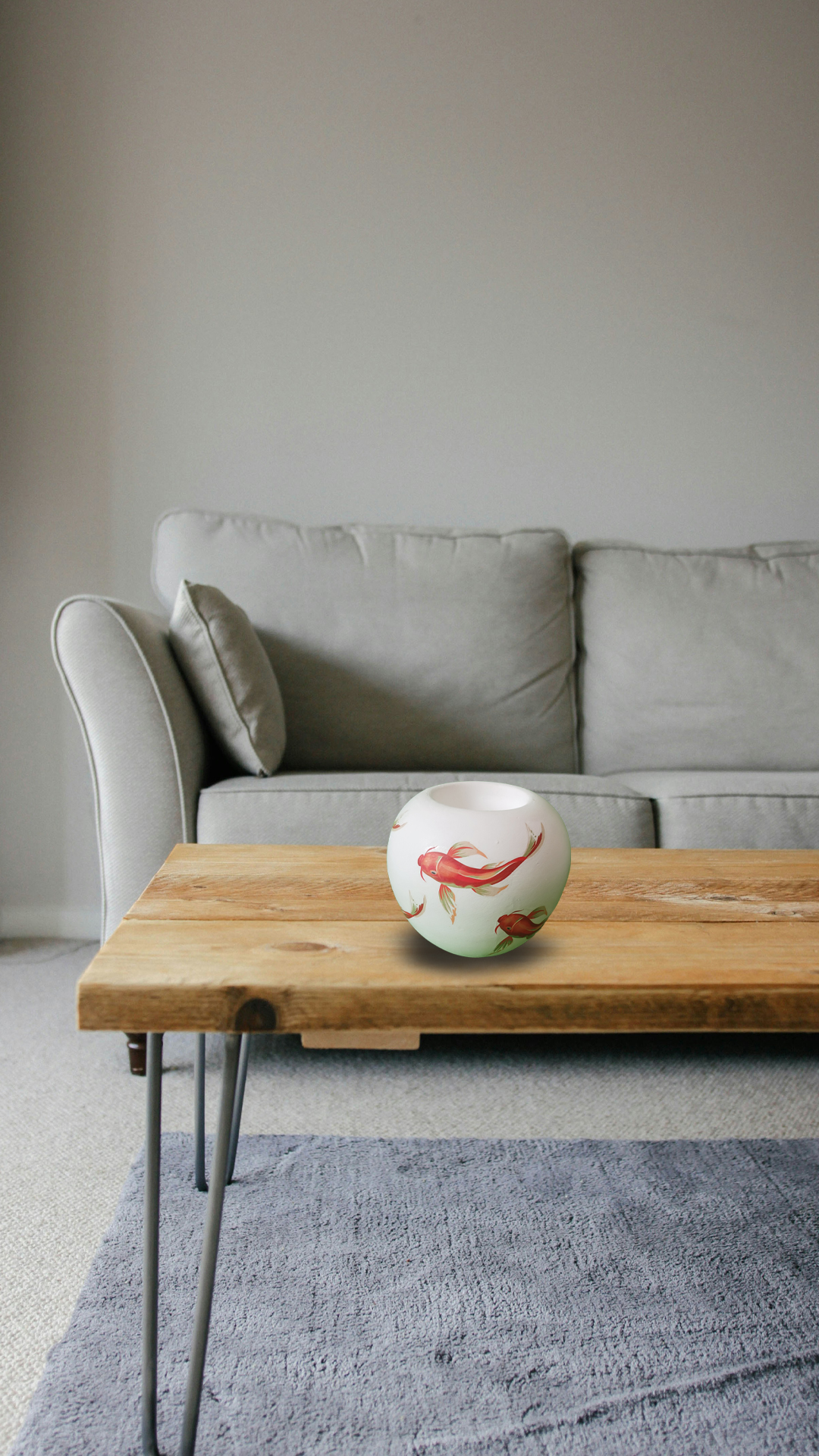 جا شمعی طرح ماهی