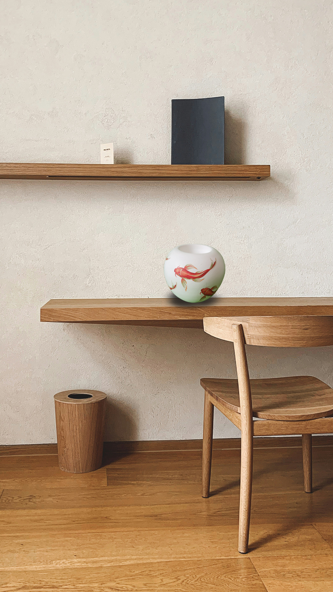 جا شمعی طرح ماهی