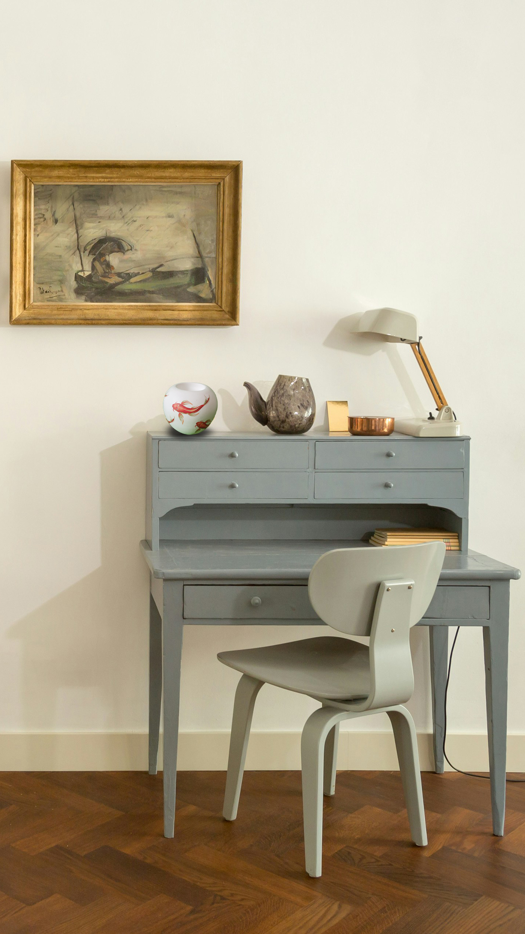 جا شمعی طرح ماهی