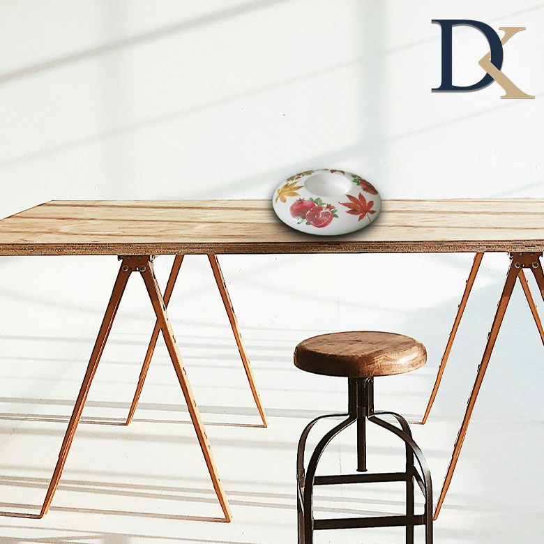 جا شمعی طرح انار و برگ