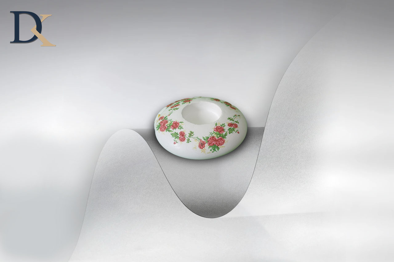 معرفی جا شمعی طرح گل سرخ