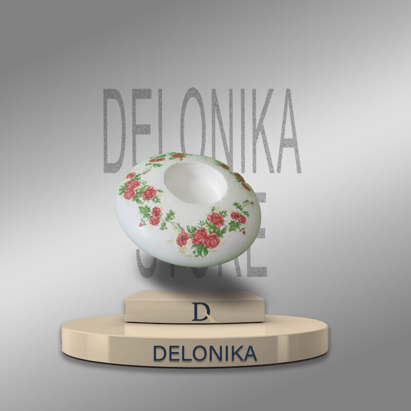 محصول جا شمعی طرح گل سرخ