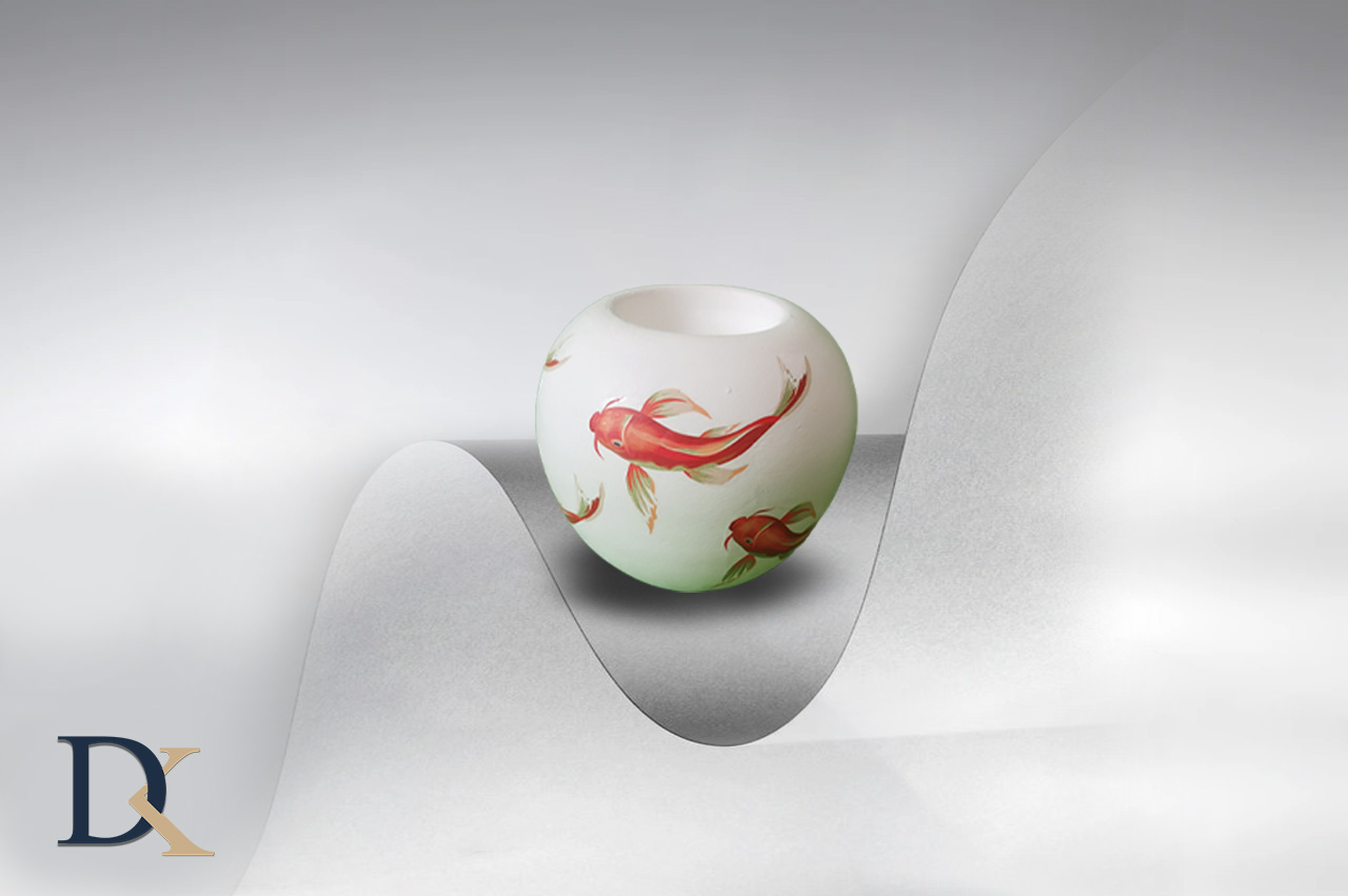 جا شمعی طرح ماهی