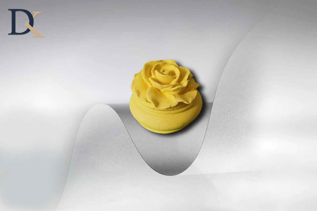 جا شمعی طرح گل دو تیکه