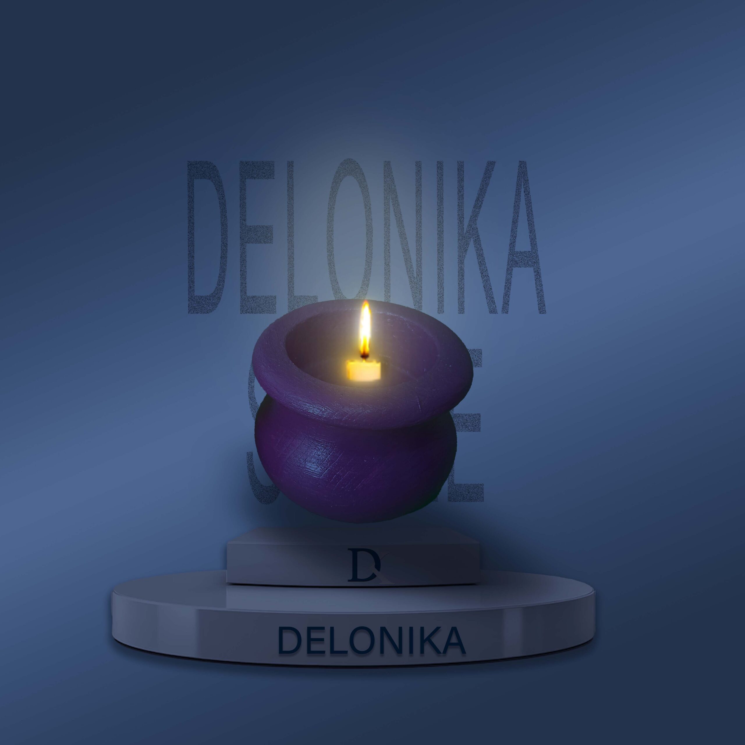 جا شمعی طرح گلدان