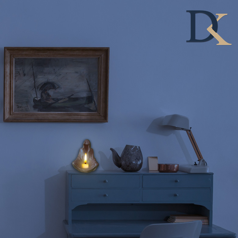 جا شمعی فانتزی طرح روح در اتاق