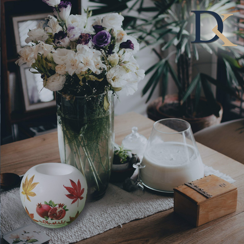 ترکیب بی نظیر جا شمعی با گیاهان