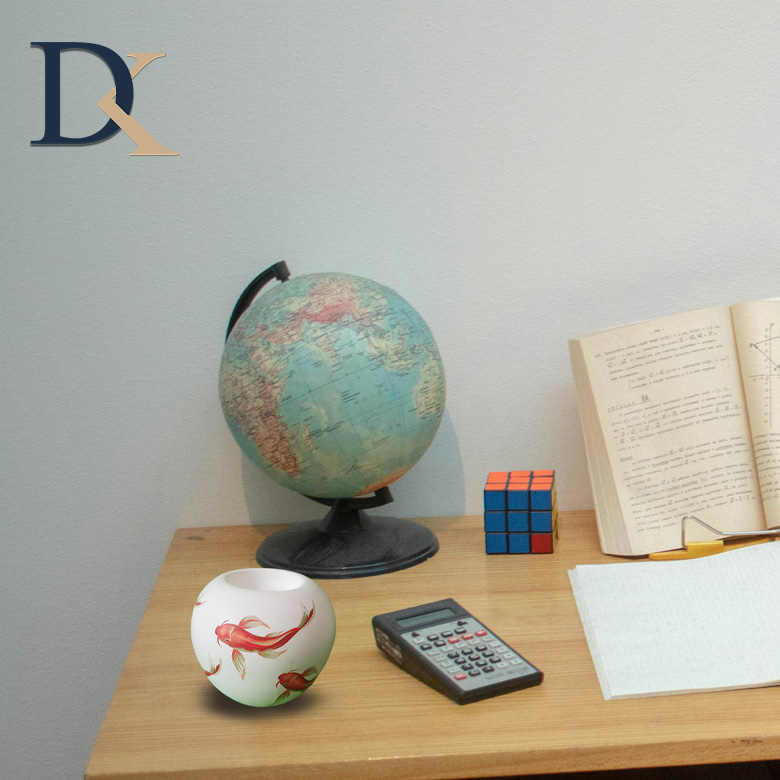 جا شمعی طرح ماهی