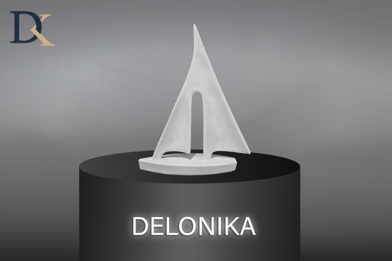 مجسمه طرح قایق خام