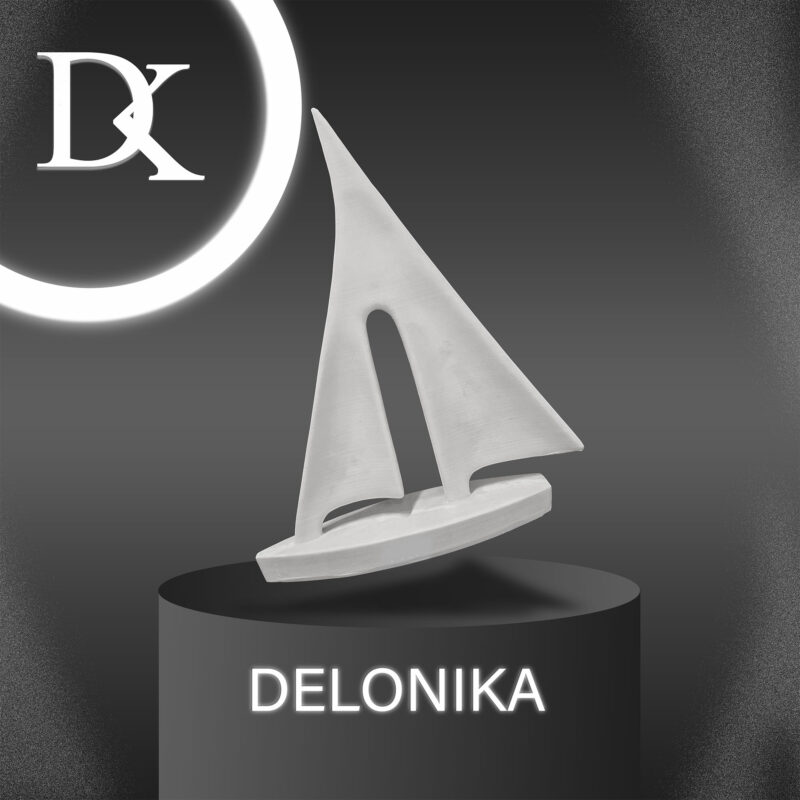 مجسمه طرح قایق پلی استر