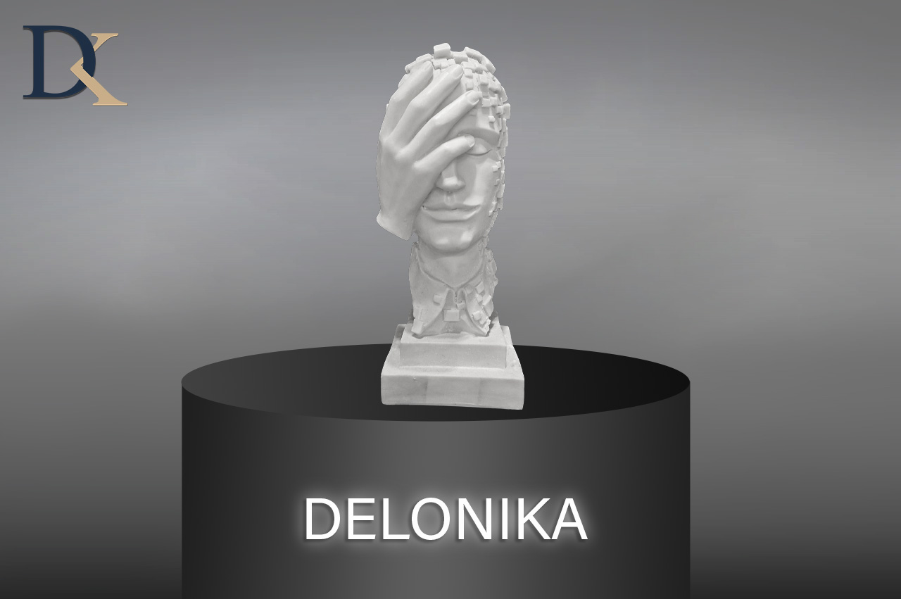 خرید مجسمه دست بر صورت