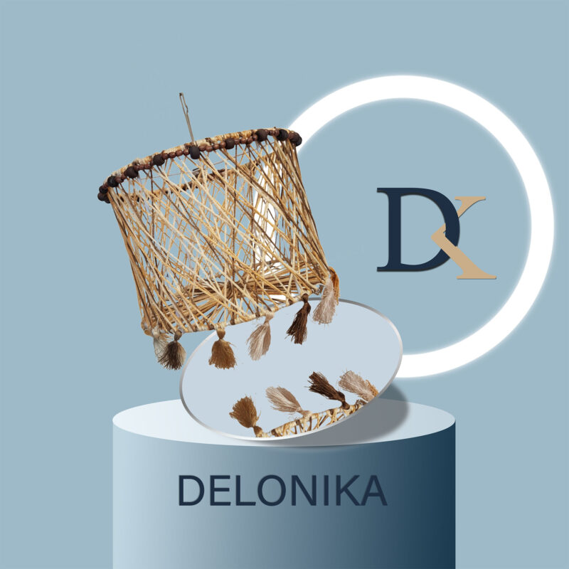 خرید لوستر مکرومه ابریشمی