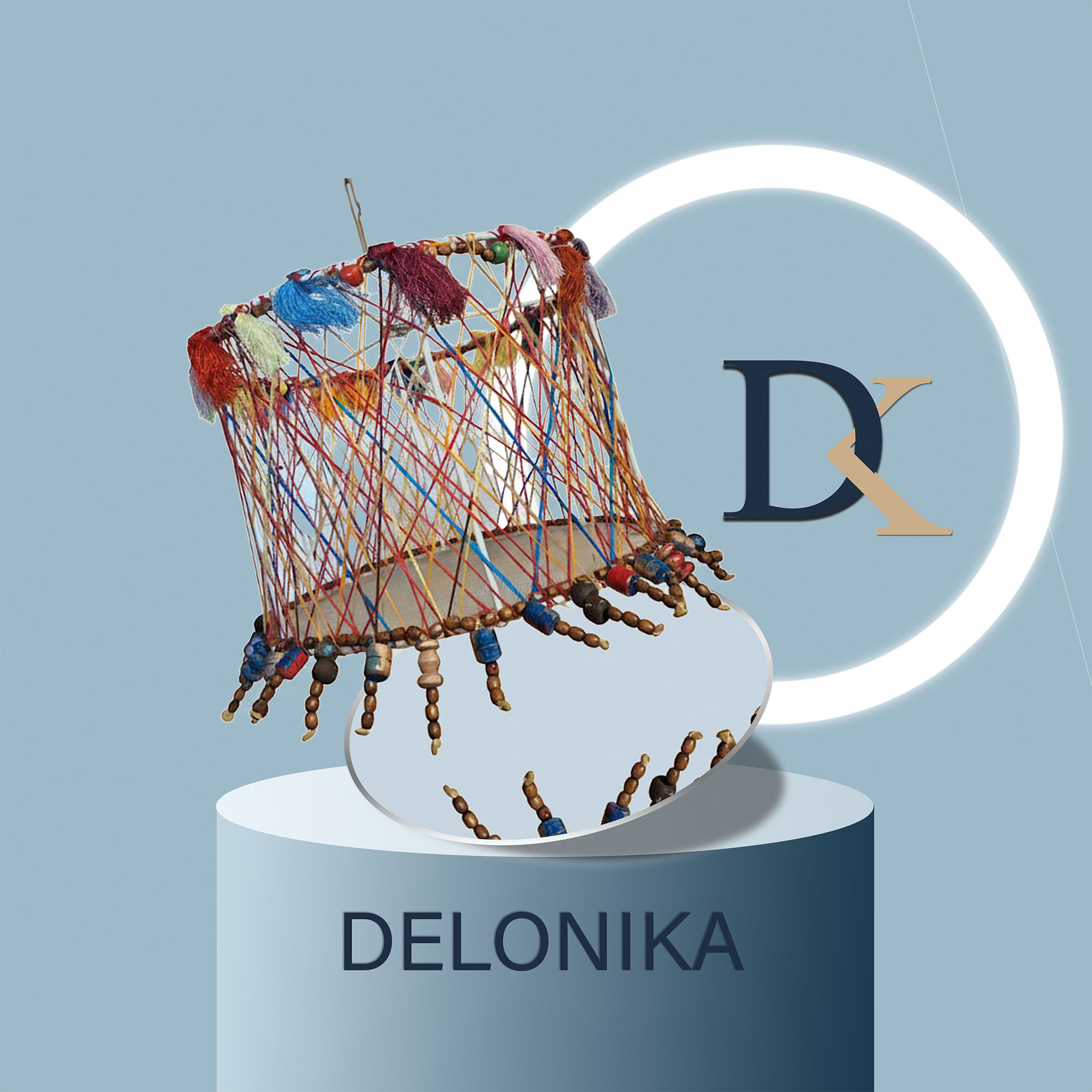 لوستر ابریشمی دستساز